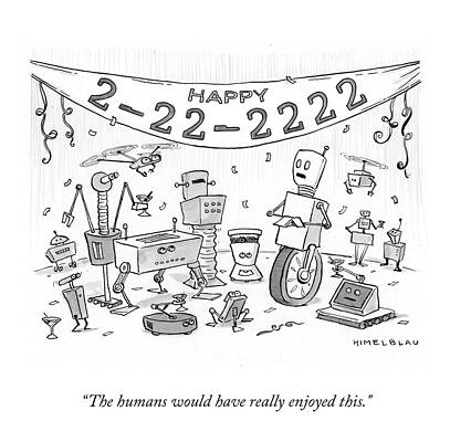 Future Drawing - The Humans Would Have Enjoyed by Ed Himelblau