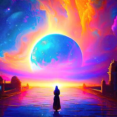 Fantasy Wall Art featuring the digital art The Initiate by Colin Hardman