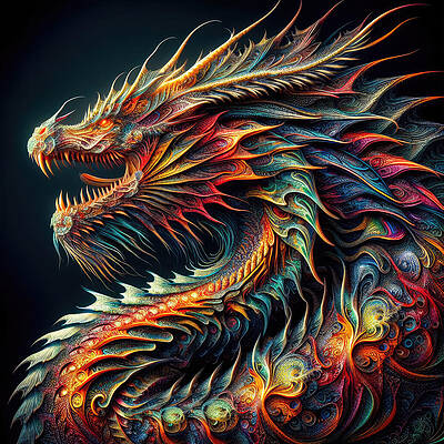 Majestic Wall Art featuring the photograph The Jewel Of Dragons by Bill and Linda Tiepelman