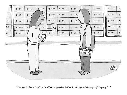 Joy Drawing - The Joys Of Staying In by Amy Hwang