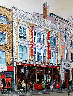 Pub Wall Art featuring the painting The King's Head  Upper St  Islington  London  UK by Francisco Gutierrez