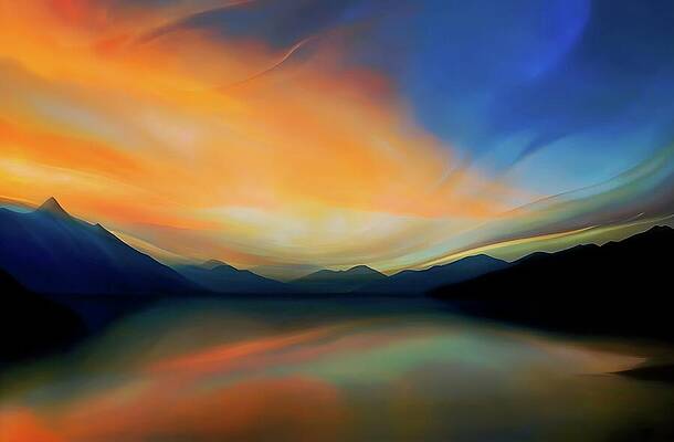 Sky Wall Art featuring the photograph The Lake by Ursula Abresch