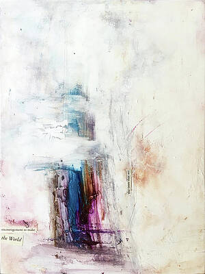 Abstract Wall Art featuring the painting The Last Unspoken by Rodney Frederickson