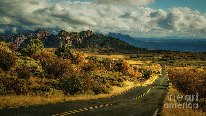 Scenic Road to the Mountains Wall Art