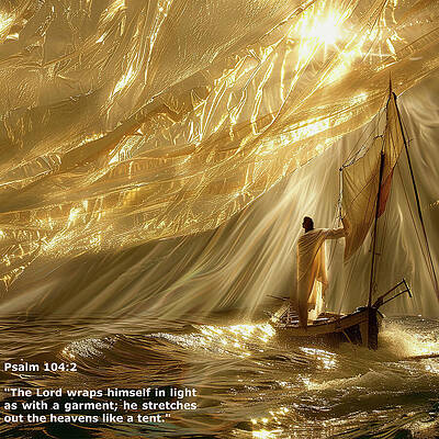 Digital Art - The Lord The Light The Tent by Gian Smith