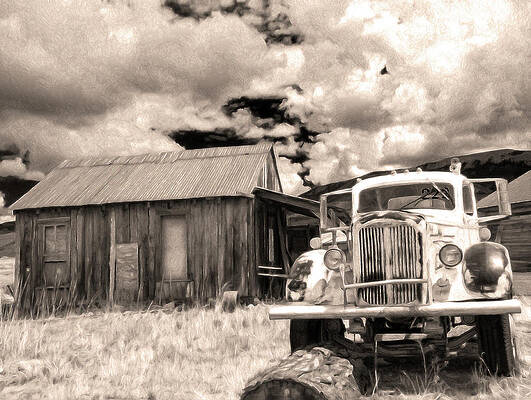 New Mexico Photograph - The Mack And The Shack by Joe Schofield