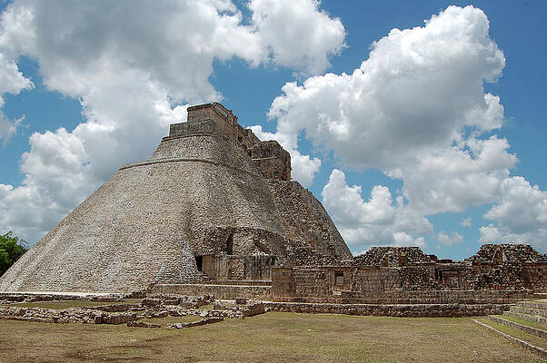 Mexico Photograph - The Magician's Pyramid by William Scott Koenig