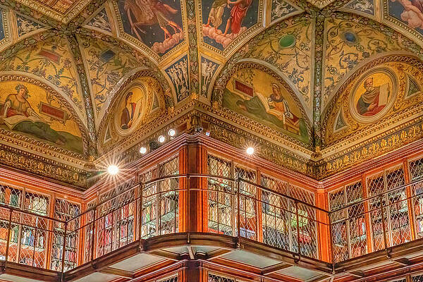 Wall Art featuring the photograph The Morgan Library by Penny Polakoff