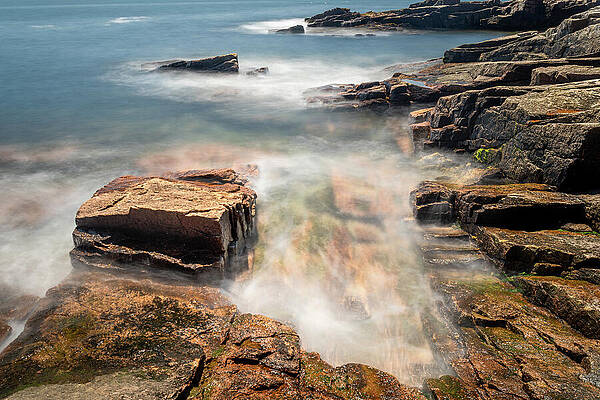Rock Wall Art featuring the photograph The Motion Of Water by Craig A Walker