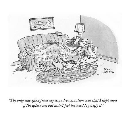 Rest Drawing - The Only Side Effect by Paul Karasik