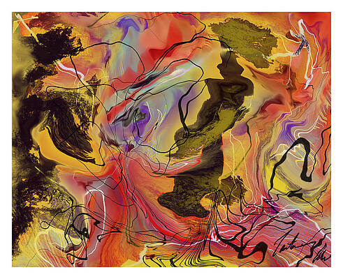 Colorful Wall Art featuring the digital art The Oracle by Ianto Thomas