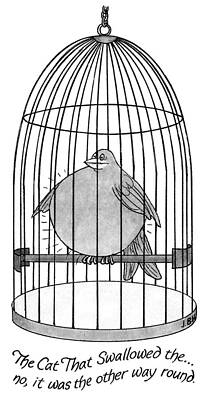 Round Drawing - The Other Way Round by JB Handelsman