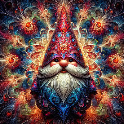 Digital Art - The Paisley Patriarch Of Enchanted Realms by Bill and Linda Tiepelman