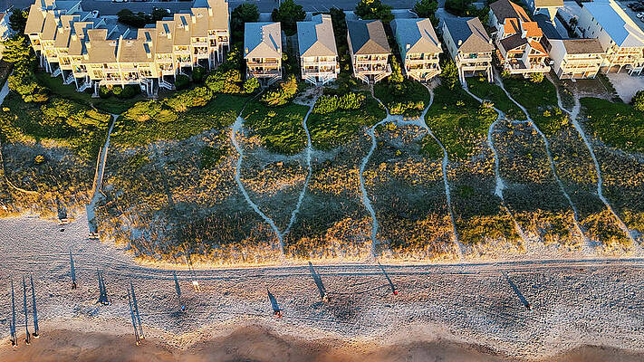 Beach Wall Art featuring the photograph The Path To The Beach by Oceanic SkyView