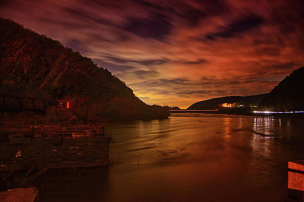 The Point At Night Print