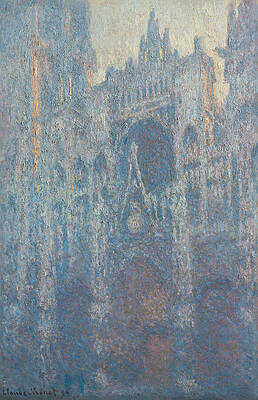 Gothic Cathedral in Blues Wall Art