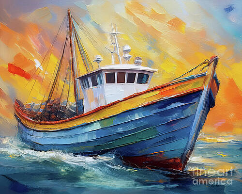 Vintage Wall Art featuring the ai art The Privateer by Macro Abundance