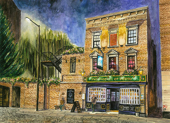 Pub Wall Art featuring the painting The Prospect Of Whitby  Wapping  London by Francisco Gutierrez
