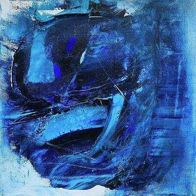 Square Wall Art featuring the painting The Purifier's Reign by Rodney Frederickson