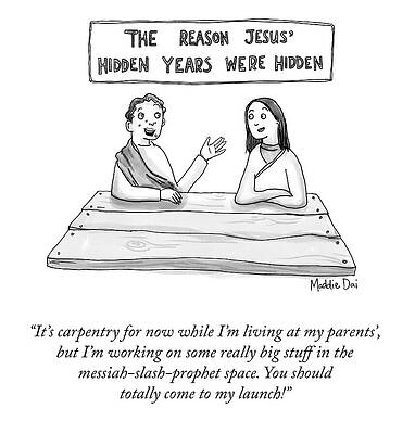 Teen Wall Art featuring the drawing The Reason Jesus Hidden Years Were Hidden by Maddie Dai