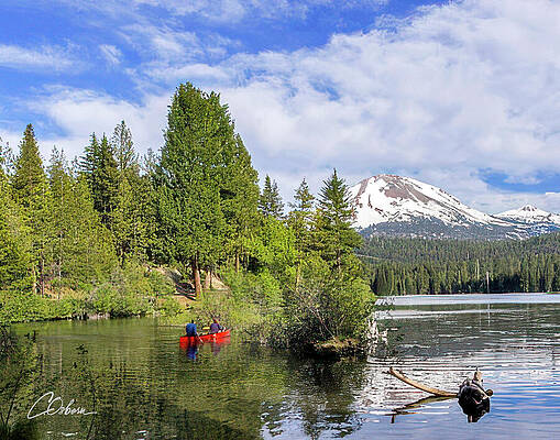 Nature Wall Art featuring the photograph The Red Canoe by Charlie Osborn