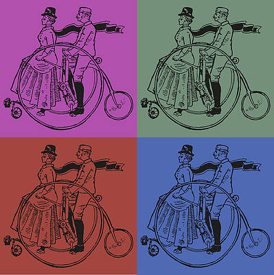 Wall Art featuring the photograph The Riders X Four by Printed View