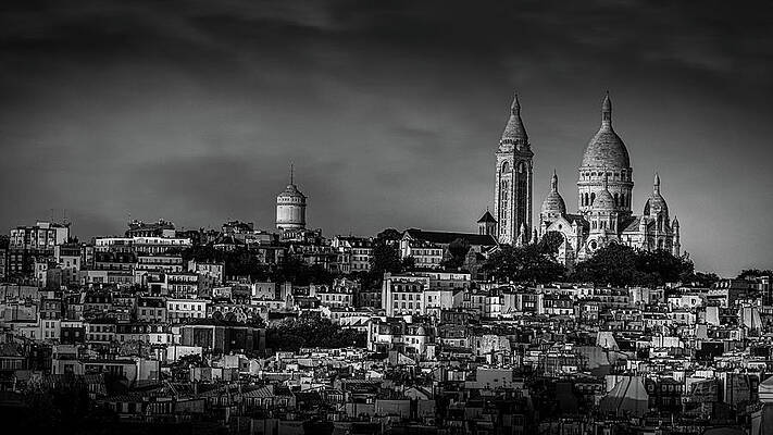 Sacre Coeur at Twilight Wall Art