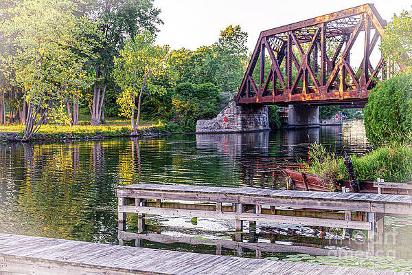 Architecture Wall Art featuring the photograph The Seneca Cayuga River Canal by William Norton