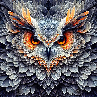 Intricate Wall Art featuring the photograph The Sentinel Of The Silken Feathers by Bill and Linda Tiepelman