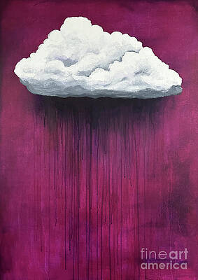 Vibrant Painting - The Serene Cloud by Lucia Stewart
