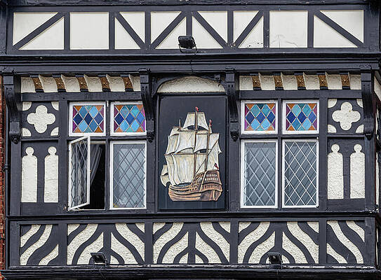 Wall Art featuring the photograph The Ship Anson Pub by Shirley Mitchell