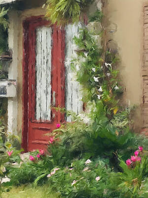 Wall Art featuring the painting The Side Door by Gary Arnold