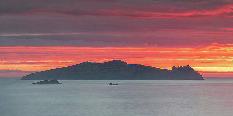 Sunset Photograph - The Sleeping Giant, Dingle Peninsula by Adrian Hendroff