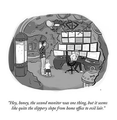 Home Office Transformed Into Lair Wall Art