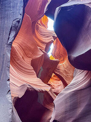 Sunlit Antelope Canyon Photograph