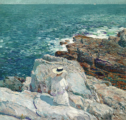Modern Wall Art featuring the painting The South Ledges By Frederick Childe Hassam by The Luxury Art Collection