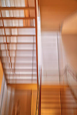 Wall Art featuring the photograph The Stairwell by Penny Polakoff