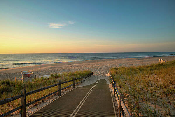 Summer Wall Art featuring the photograph The Start Of Another Beach Day Down The Shore by Matthew DeGrushe