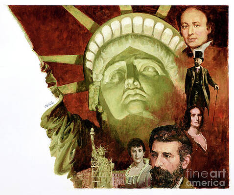The Statue Of Liberty - France's Gift To America Print