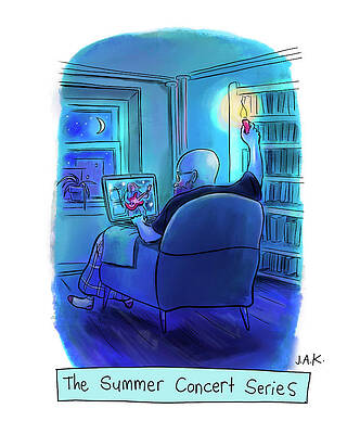 Summer Drawing - The Summer Concert Series by Jason Adam Katzenstein