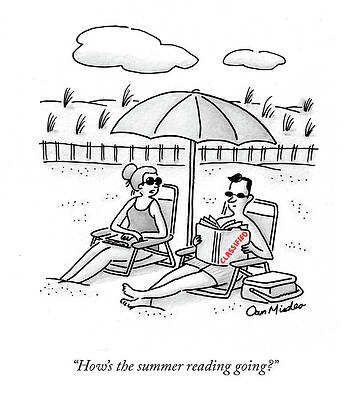 Summer Drawing - The Summer Reading by Dan Misdea