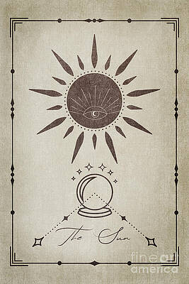 The Sun Tarot Symbol Wall Art