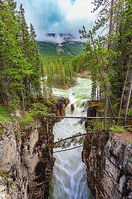 Canada Wall Art featuring the photograph The Sunwapta Falls Icefield Parkway Jasper Canada by Tommy Farnsworth