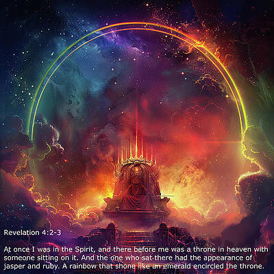 Digital Art - The Throne In Heaven 1 by Gian Smith