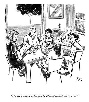 Cook Wall Art featuring the drawing The Time Has Come by Sophie Lucido Johnson and Sammi Skolmoski