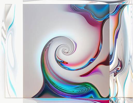 Vibrant Digital Art - The Tiny Singularity Escapes Its Exhibit by Eris And AI