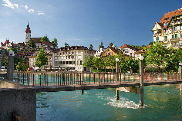 Switzerland Wall Art featuring the photograph The Town Of Thun, Switzerland by Matthew DeGrushe