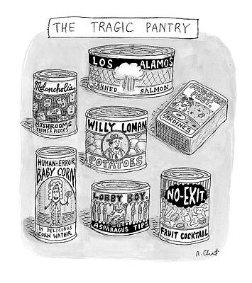 Asparagus Drawing - The Tragic Pantry by Roz Chast