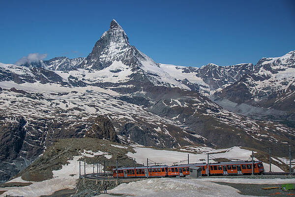 Switzerland Wall Art featuring the photograph The Train To The Matterhorn by Matthew DeGrushe