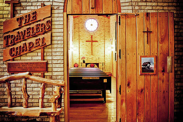 Serene Photograph - The Travelers Chapel by Tatiana Travelways